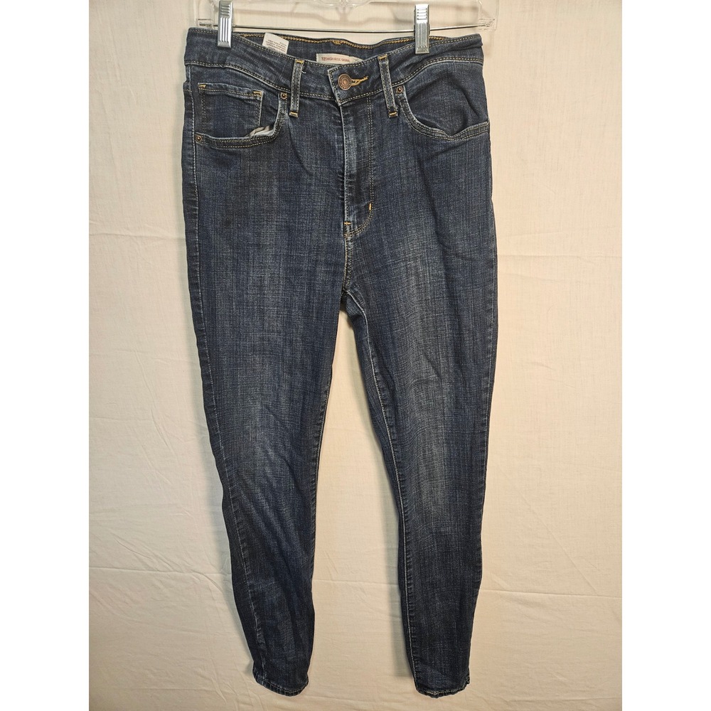 Levi Strauss 721 High Rise Skinny Jeans Dark Washโ Blue Womens 30 18882-0047